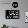 Precisions Temperature Hygrometer Digital Clock with Large LED Display Screen Brightness Adjustment Timer for Home Office