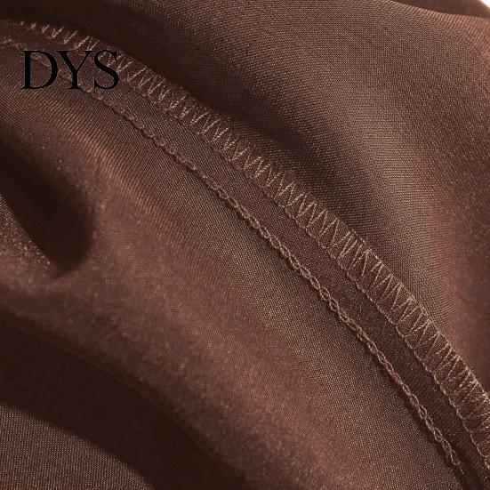 Hip Wrapped Fishtail Skirt Maxi Women High-Waist Smooth Satin Long with Zipper Daily Wear Solid Color Spring Autumn