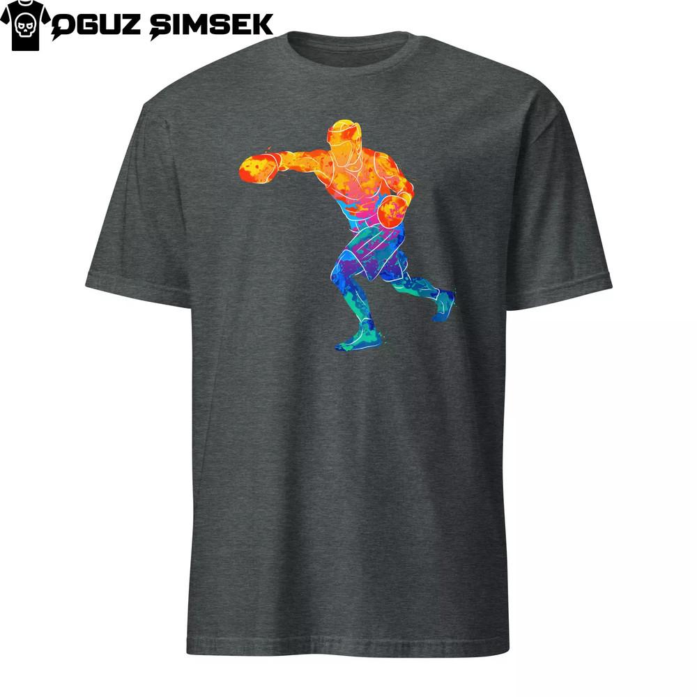 

Красочная футболка унисекс с силуэтом боксера | Спортивный дизайн 4XL