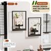 Wall Plant Holder Home Furnishing Decor Lightweight Material Modern Model Metal Vase Suitable for Bathroom Study Room