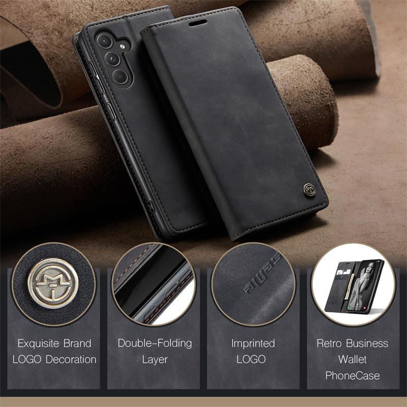 CaseMe Leather Phone Case for Samsung Galaxy A57 5G A37 A17 A56 A36 A26 A16 A55 A35 A25 A15 A14 A34 A54 A13 A53 A13 Wallet Cover