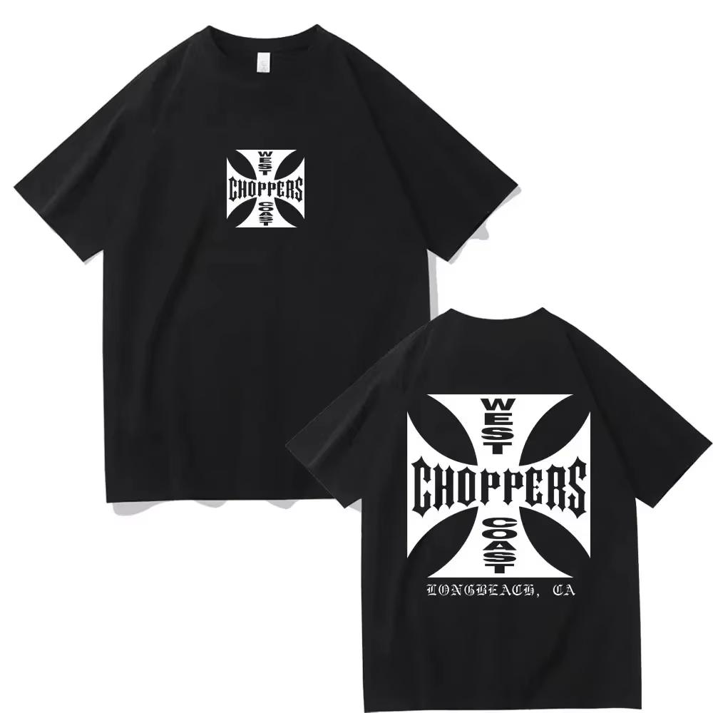 Summer Fashion T Shirt Women Men West Coast Choppers Print T-Shirt Casual Shirt Vintage Clothing Tee Ins Y2k Men's Clothing
