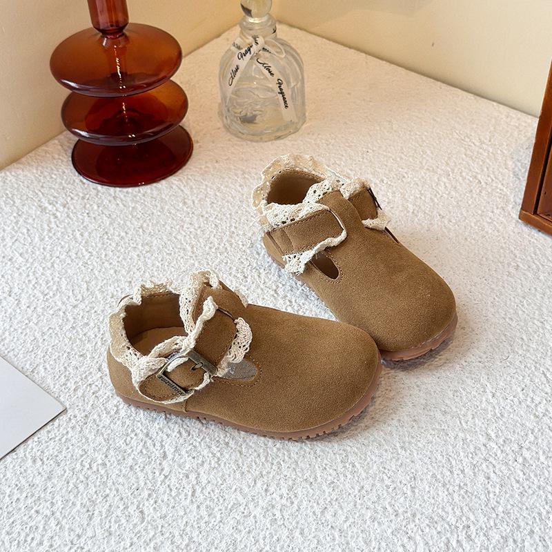 2026 Breathable Korean-Style Soft Sole Non-Slip Walker Shoes for Baby Girls, Trendy Birkenstock Spring/Autumn Infant & Toddler Shoes