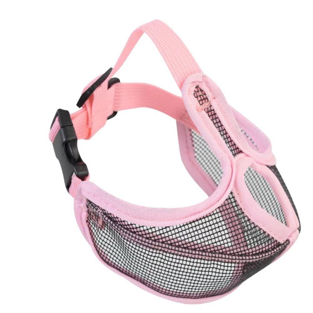 Breathable Mesh Dog Mouth Cover Soft Mesh Adjustable Buckle Bulldog Mouth Mask Nylon Eco-friendly Face Cover Mask