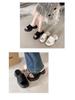 Women's 2023 Summer Square Toe Thick-Soled Platform Sandals - European & American Style Casual One-Strap Slippers