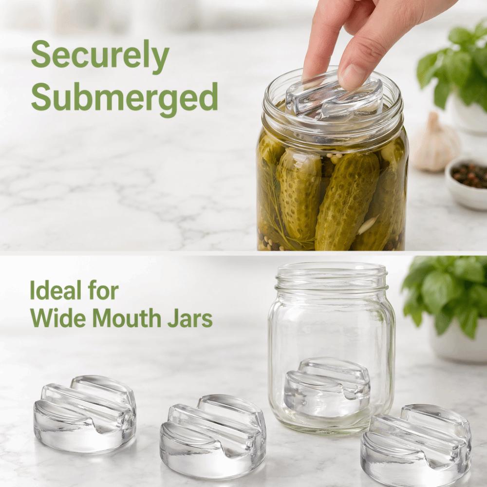 Heavy Glass Fermentation Weights with Handle Fermentation Weight Set  Cheese Fermentation