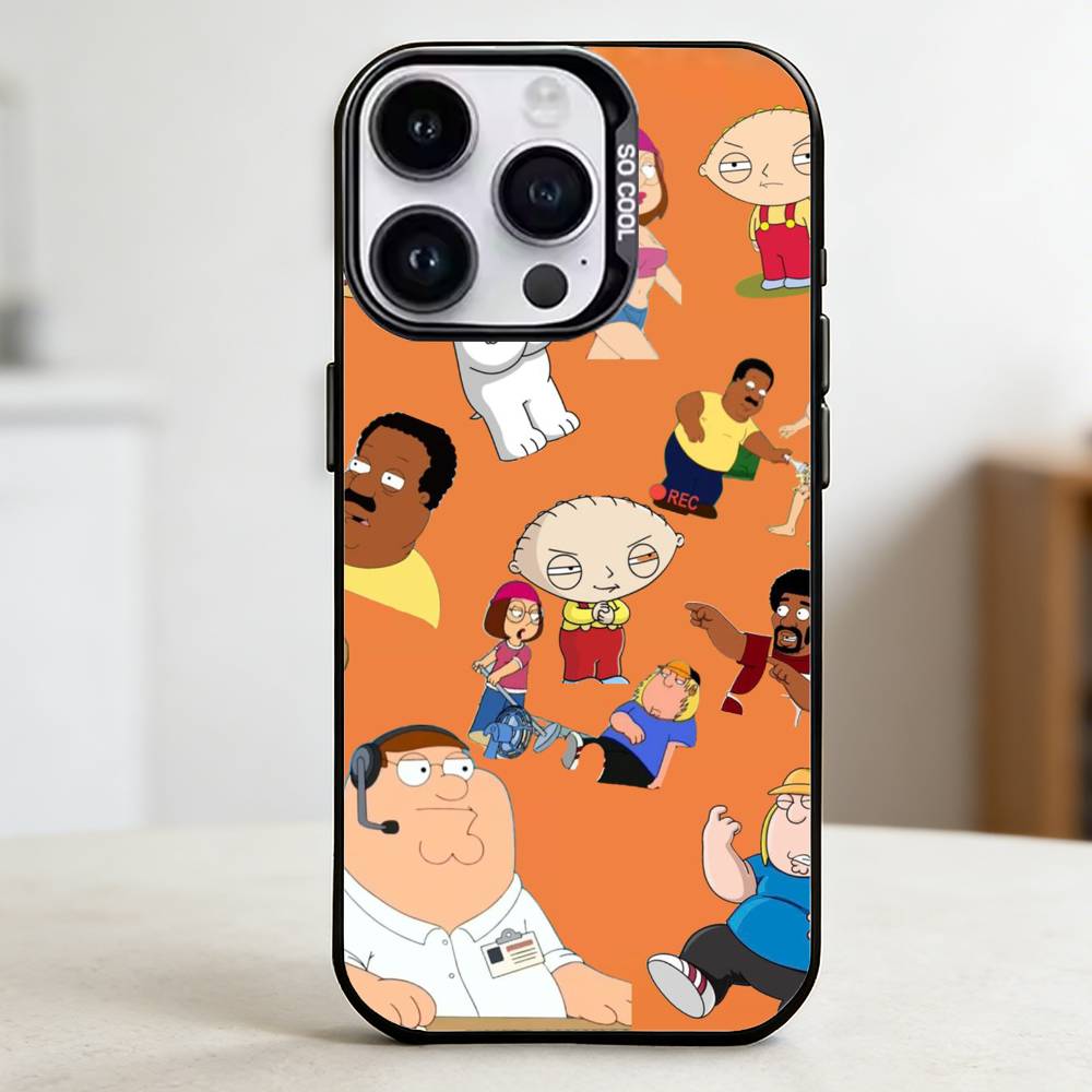 Family Guy  Phone Case for Color Silver Shell For IPhone 17 16 15 14 13 12 11 Pro Max Plus