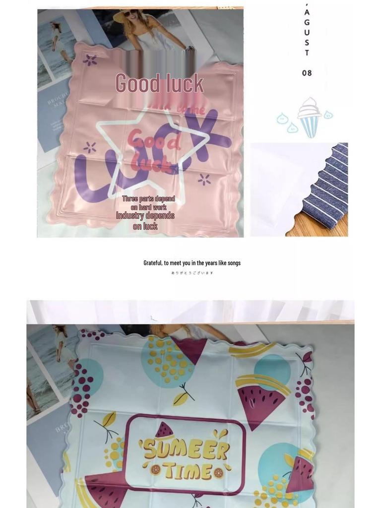 Cartoon Print Breathable Ice Pad: Summer-Winter Universal Seat Cushion