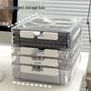 Transparent Large-Capacity Desktop Storage Box for Students - High Visibility Organizing Solution