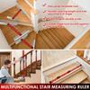 Stair Tread Template Tool Metal Measuring Tools Adjustable Stair Tread Gauge Measuring Flexible Angle for Stairs Risers Shelves