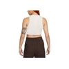 Nike Sportswear Essentials Solid Color Ribbed Crop Tank Top Women Tops Light-Red Wood-Brown FB8280-104