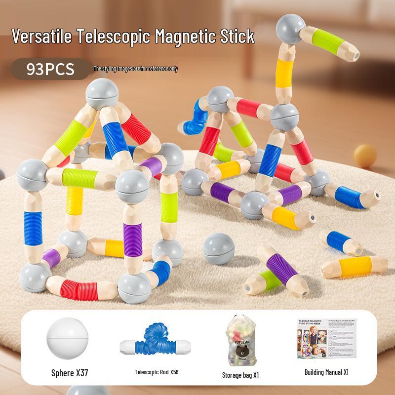 Multifunctional Magnetic Twist Sticks: Concentration & Dexterity Builder for Kids