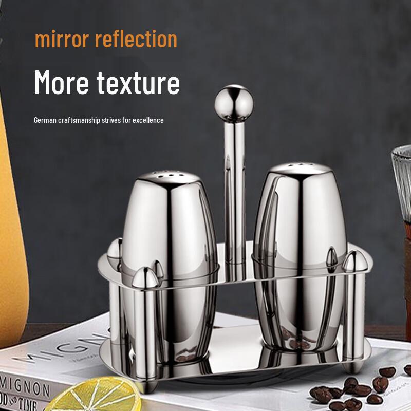 Stainless Steel Pepper Shaker with Base