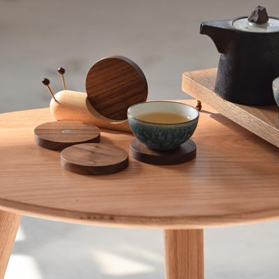 Charming Black Walnut Snail Coaster - Heat-Resistant, Home Decor Tea & Coffee Cup Mat, Relaxing and Pleasant Decorative Item
