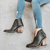Damenmode Stiefel Damen Wasserdichte Kurze Stiefel High Heels Slip on Unisex Knöchel Winterstiefel Plus Größe 43 Botas Femininas 2024
