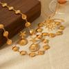 Seashell necklace and bracelet for women, light luxury versatile earrings, high-end titanium steel jewelry