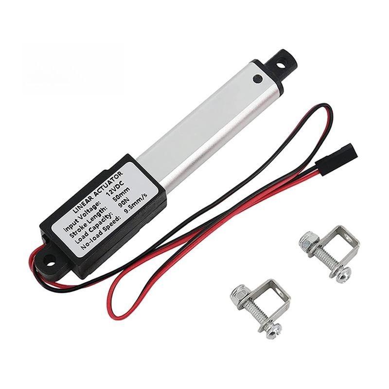 2 Inch 12V 9.5mm/S Electric Push Rod Linear Actuator Stroke Micro-Linear Actuator Electric Waterproof Actuator Motor