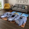 3D Grizzy and The Lemmings Cartoon Carpet Rug for Bedroom Living Room Sofa Home Decor,kids Game Area Rug Non-slip Floor Mat Gift
