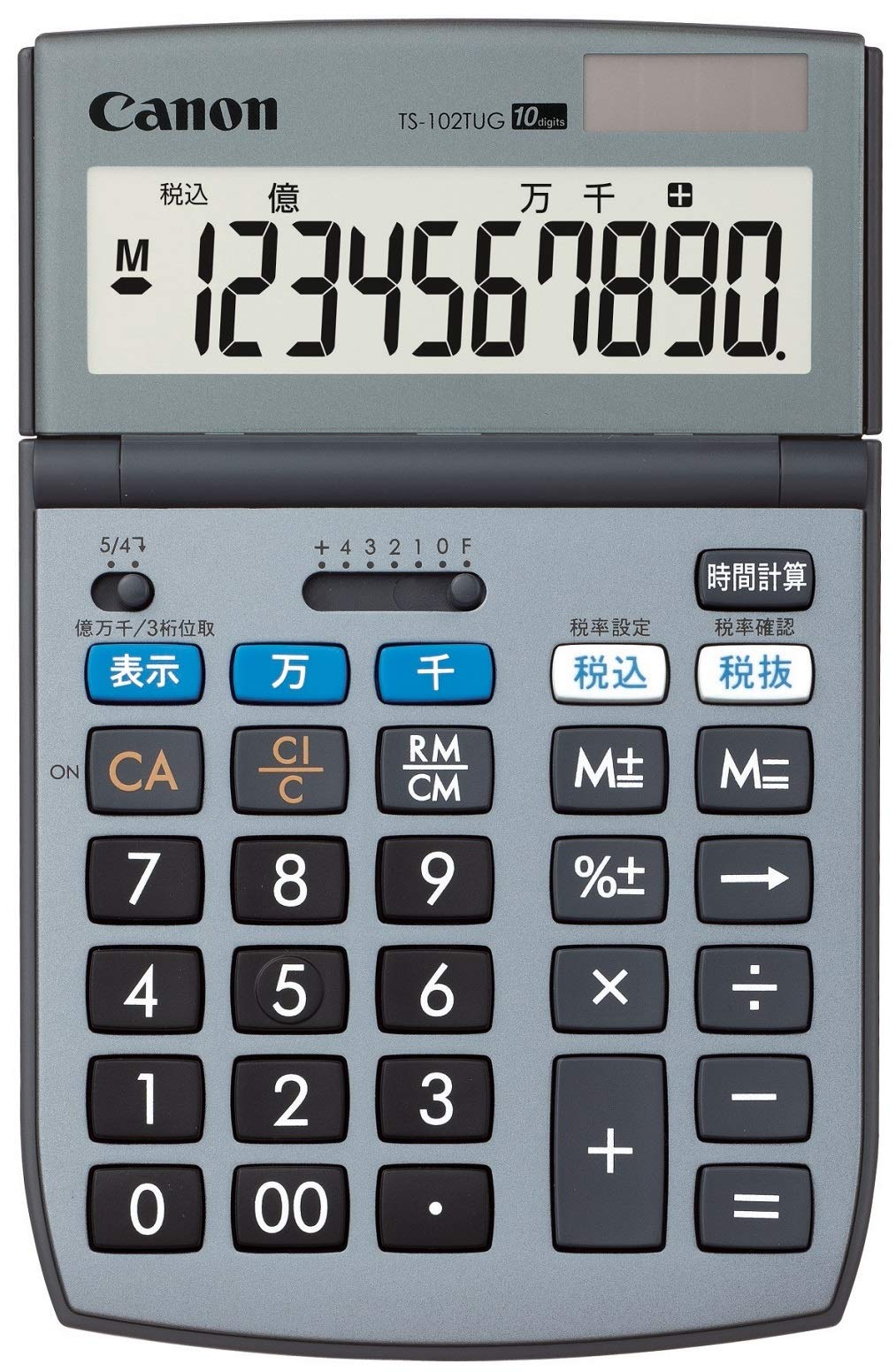 

Canon Calculator Green Purchasing Law Display in Tens of Millions 10-Digit TS-102TUG SOB, Compliant, сірий колір