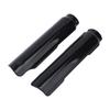 Motorcycle Front Fork Guard Set, Black Lower Suspension Cover Pair with Long Shell Coverage and Left Right Replacement Format for Front Fork Area