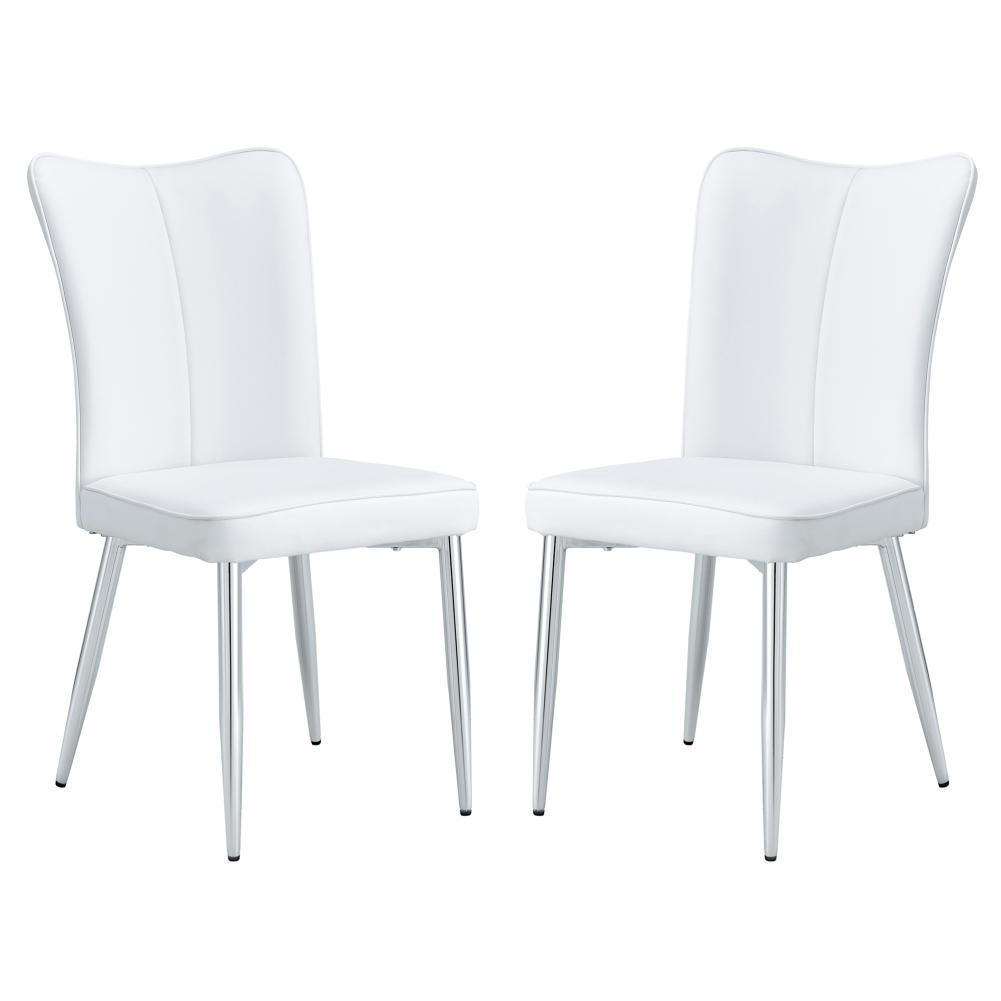 US STOCK Kitchen Dining Room Chairs Set Of 2 Simple Upholstered Side Chair With Backrest For Home Kitchen Living Room