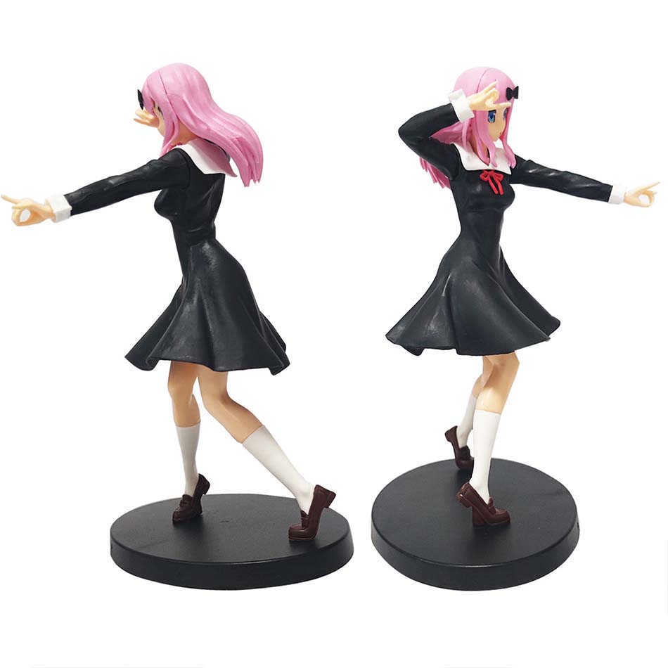 sold 18cm Anime Figure Love is War Fujiwara Chika Shinomiya Kaguya Kawaii Girl Action Figure Collectible Model Doll Toy Gift