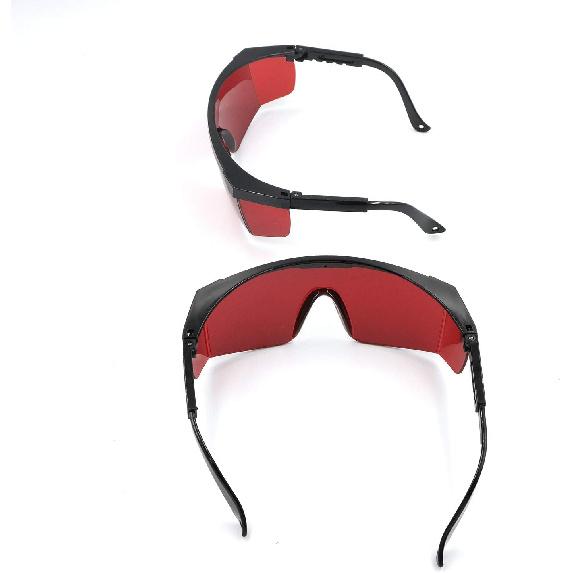 2 SET Goggles Laser Safety Glasses 190nm To 540nm Laser Protective Eyewear With Velvet Box (2pcs Red)