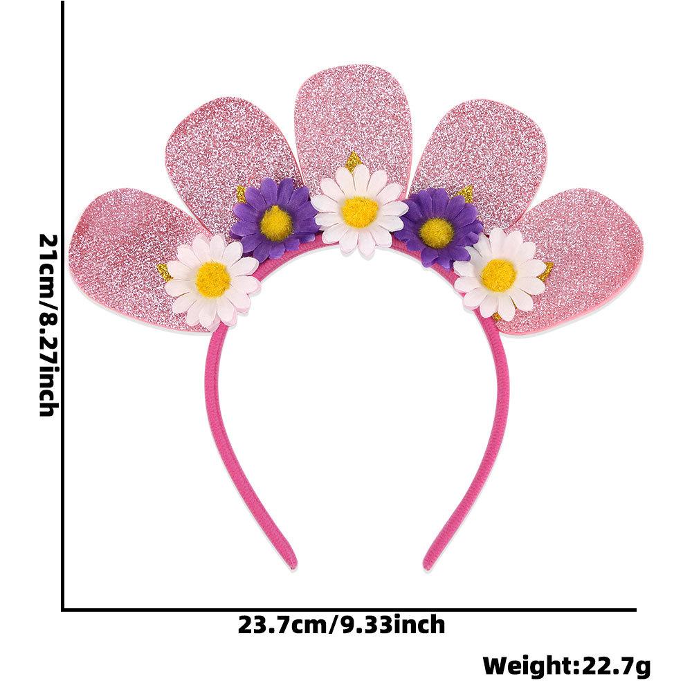 Children Party Headband Photo Prop Headpiece Flamingo Leaf Flower Design Lightweight Durable Flexible Material Suitable for Kids