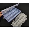 24 Slots Cells Colorful Portable Jewelry Tool Storage Box Container Ring Electronic Parts Screw Beads Organizer Plastic Case