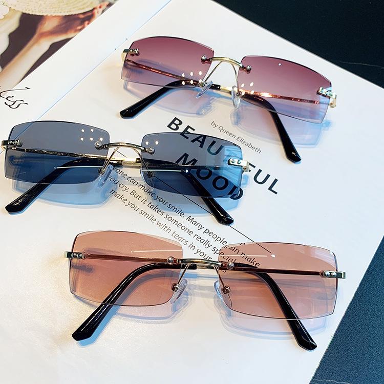Kedun Frameless Sunglasses: Stylish 2021 Trend, Euro-American Fashion for Women