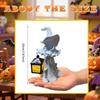 Witch Statue Halloween Figurines Spooky Witch With Lamp Table Centerpieces Desk Decor For Fireplace Living Room Bedroom Patio