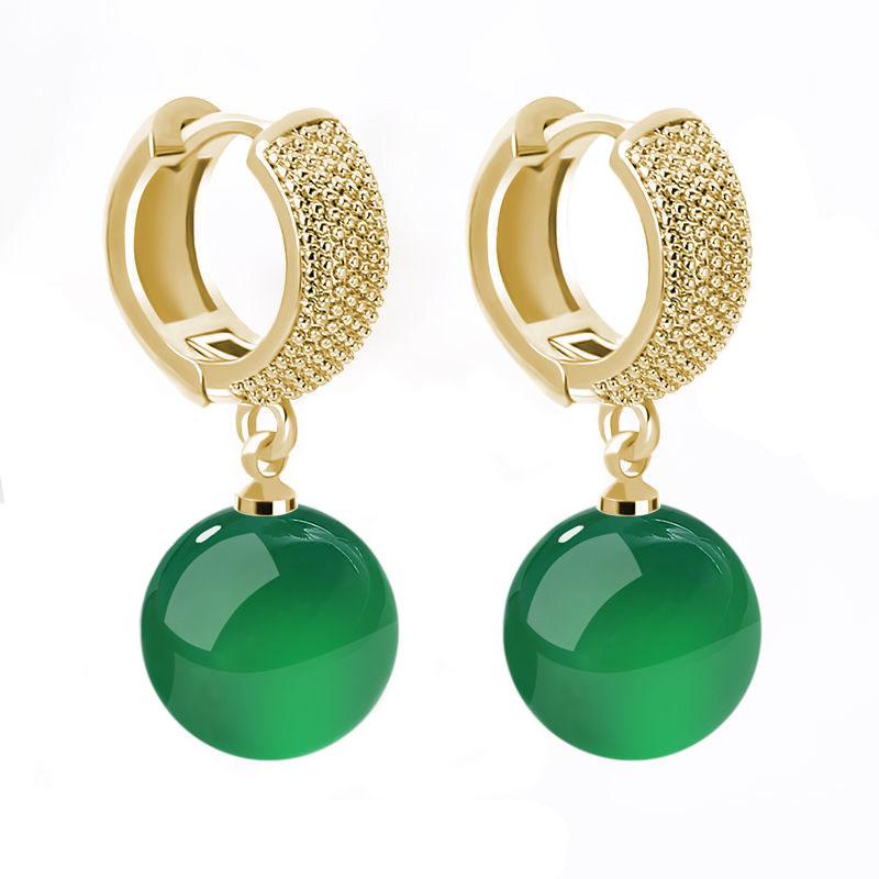 

Жіночі гіпоалергенні сережки-кільця з пряжкою, вінтажні круглі сережки-підвіски з бурштину та бджолиного воску, прикраси для вух для вечірки, циркон