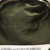 Diane von Furstenberg Rochie wrap cu mânecă scurtă kaki militar Femei Second-hand