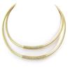 Les Trésors De Lily [N4083] - Golden 'Cléopatra' Necklace (2 Rows)