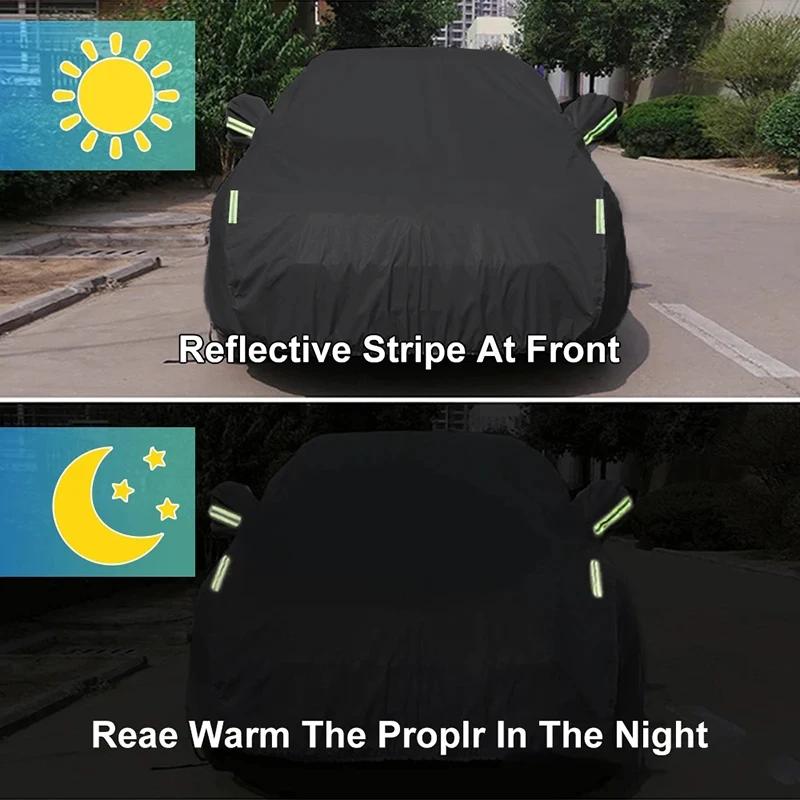 6-in-1 All Weather Car Cover Waterproof Snowproof UV Scratch Resistant Full Protection For Jetour T2 Outdoor