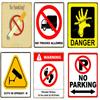 No Parking Metal Signs Tin Poster Caution Danger No Smoking Wall Art Painting Advertising Board Vintage Home Decor YI-212