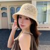 Taizhou Wenling hat women's spring and summer hollow breathable bucket hat sweet and cute sunscreen face small visor