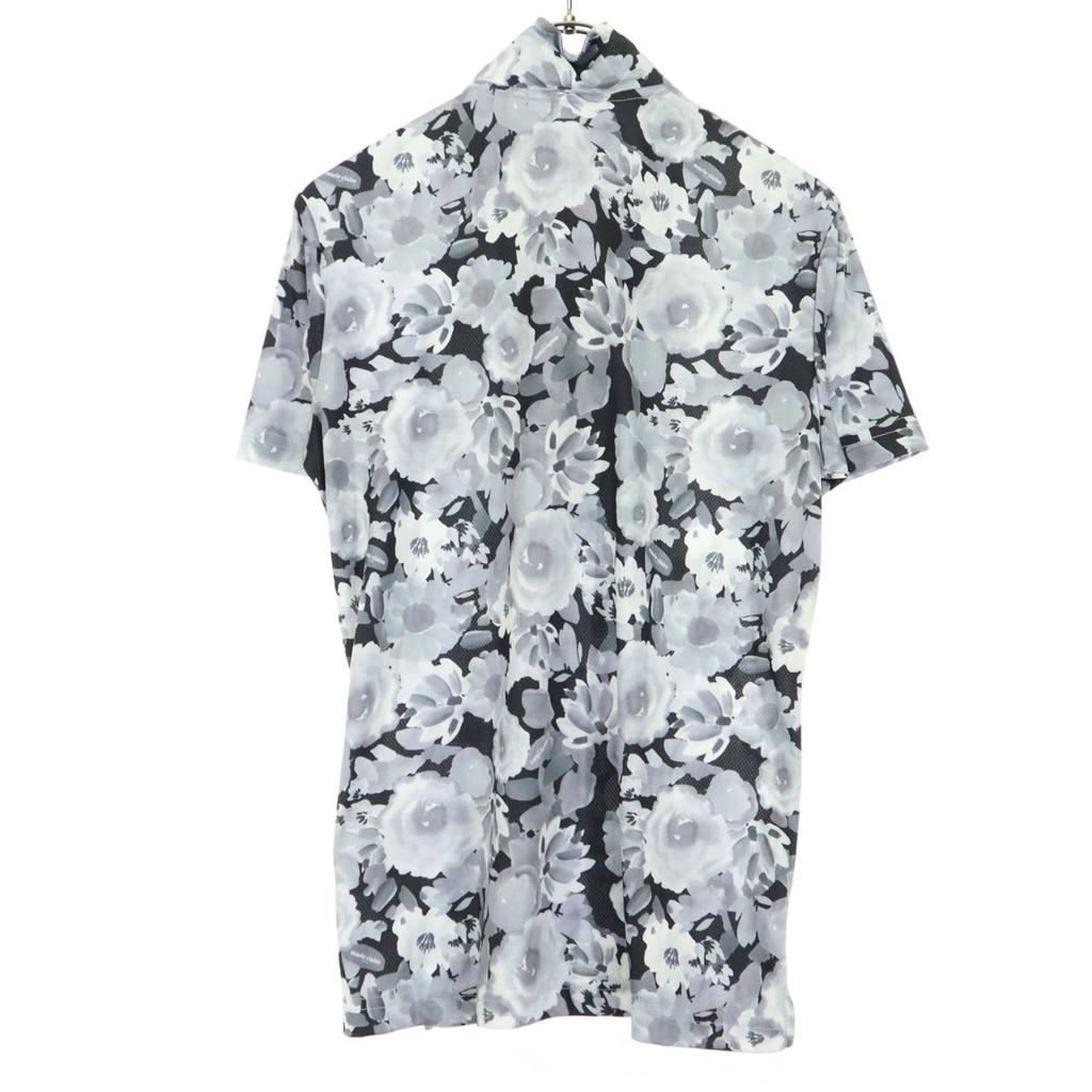 unused marie claire SPORT Floral Short sleeve Half zip shirt M UV cut Women Used