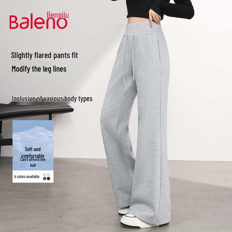 Baleno Women's High-Waist Straight-Leg Flare Pants
