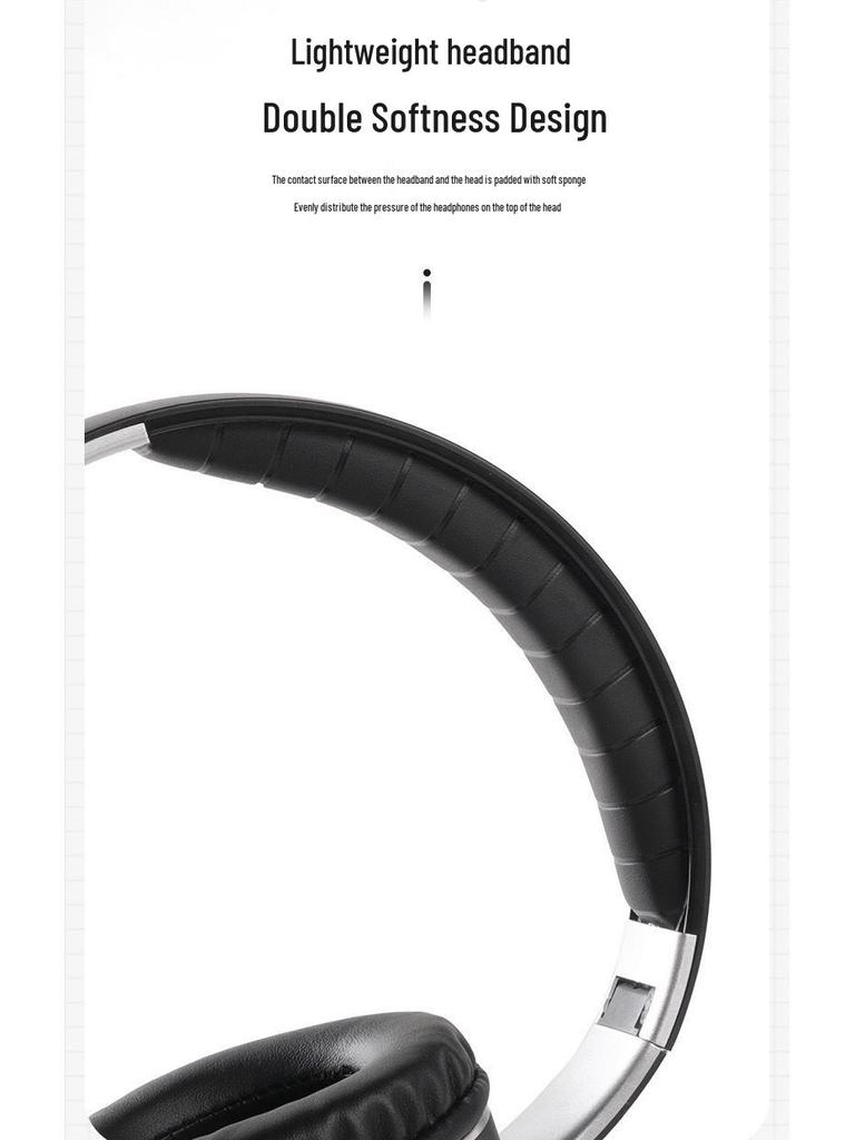 VJ033 Luminous LED Wireless Bluetooth Over-Ear Headphones with Heavy Bass