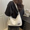 Bag Women's Korean Version Ins Trendy Fashion Casual Tote Bag 2025 New Simple Large-capacity Shoulder Oblique Span Bag
