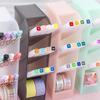 Transparent Slanted Pen & Makeup Brush Holder with Four Grids