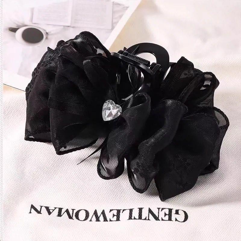 

Заколка-бант «Акула» Французский темперамент Заколка-краб Аксессуары для волос чёрный