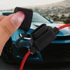 Auto-Sicherungshalter Wasserdicht Mini-Klingenadapter Spritzwassergeschützte Box 16AWG/18AWG Trennschalter-Steckdose Feuchtigkeitsgeschützter Sicherungssteckplatz