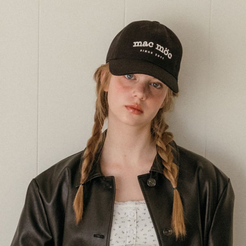 

MAC MOC [Next-day shipping] Histo Unisex Basic Logo Ball Cap_5 colors Wine