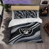 Set Biancheria da Letto 3 Pezzi in Microfibra con Motivo Las Vegas Raiders Decorazione Copripiumino per Camera da Letto Uso Domestico