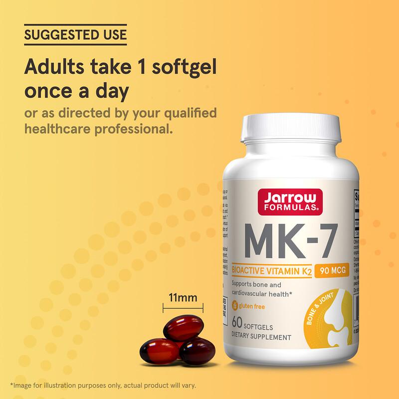 MK-7, 90 mcg, 60 Softgels
