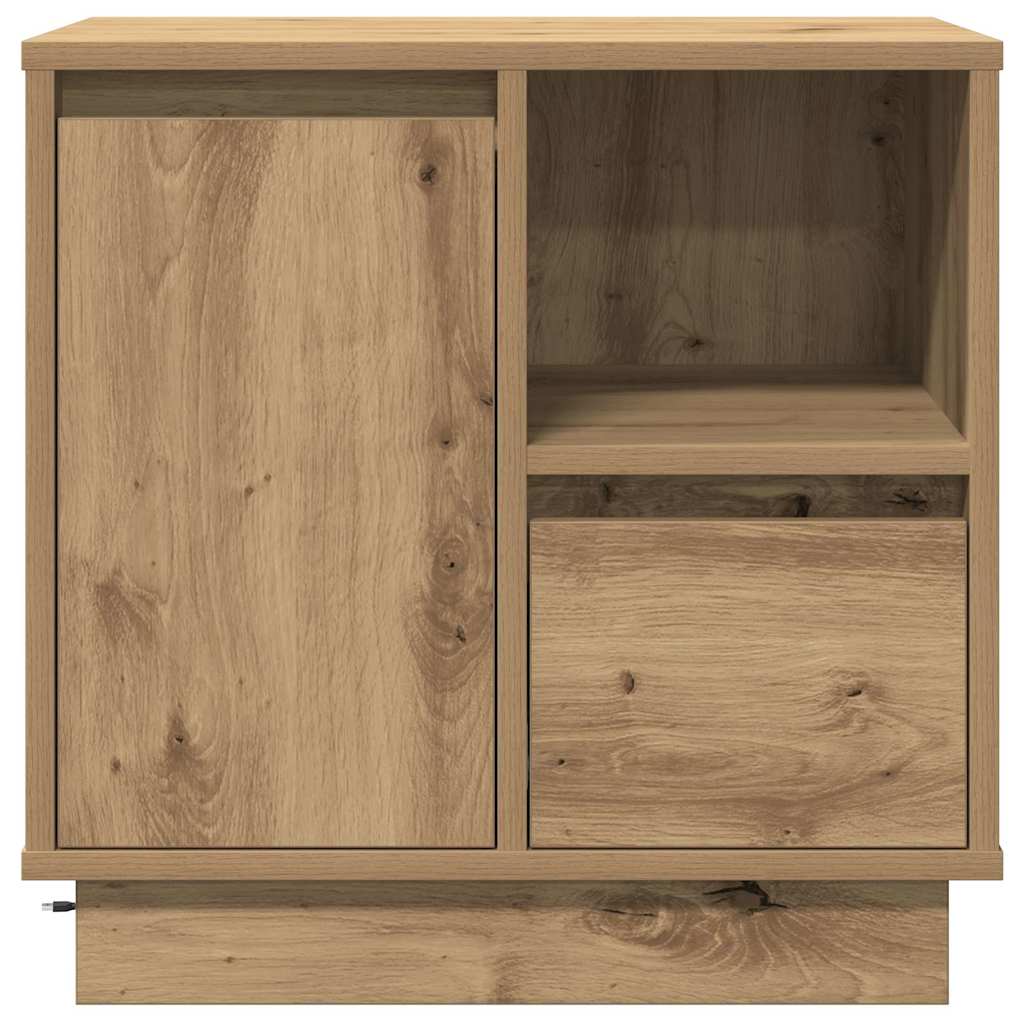 Nightstand Artisan Oak 50 x 34.5 x 50 cm Engineered Wood