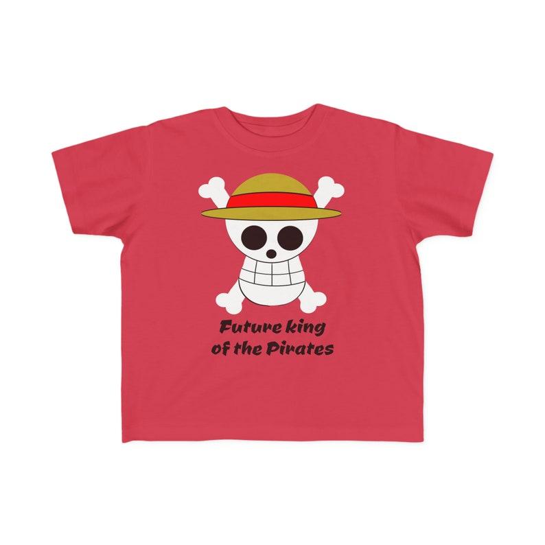 Toddler s One Piece Straw Hat Crew Jolly roger Future King of the Pirates Skull and crossbones flag 100
