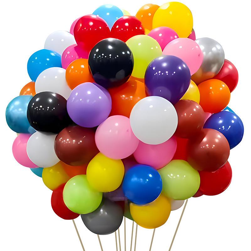 20-Pack 10-Inch Solid Color Balloons for Birthday, Wedding, or Event Decoration